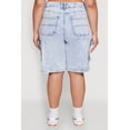 thumbnail image 5 of Womens Plus Size WAX Mineral Wash Cargo Jorts, 5 of 5