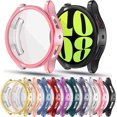thumbnail image 1 of KOMI [10Pack] KOMI Compatible with Samsung Galaxy Watch 6 40mm Screen Protector Case for Women, Full Protection Cover Soft TPU Bumper Frame Accessories (Samsung Watch 6 40 mm), 1 of 5
