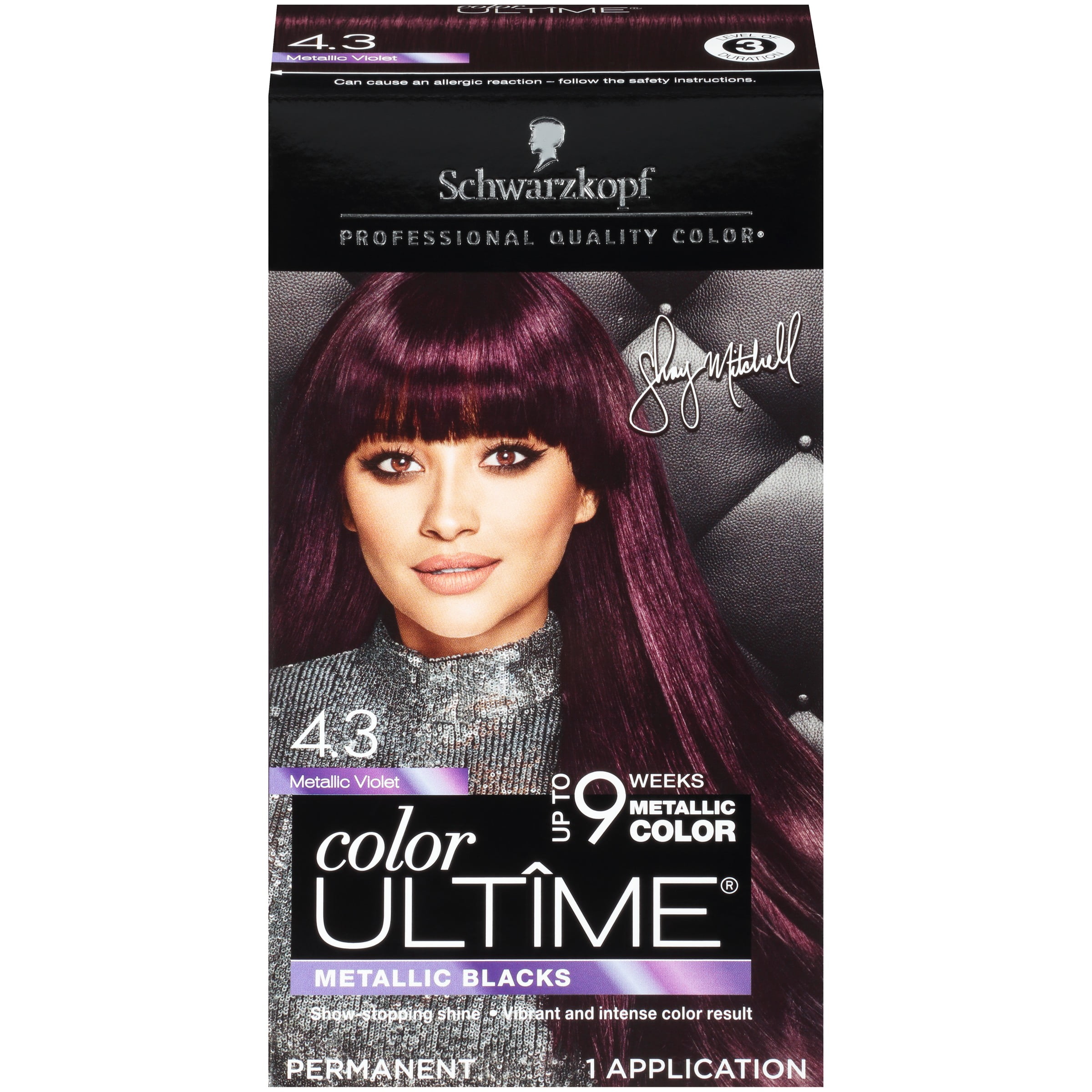 Schwarzkopf Color Ultime® Metallic Blacks Violet Permanent Hair Color Kit,  5 Pieces 