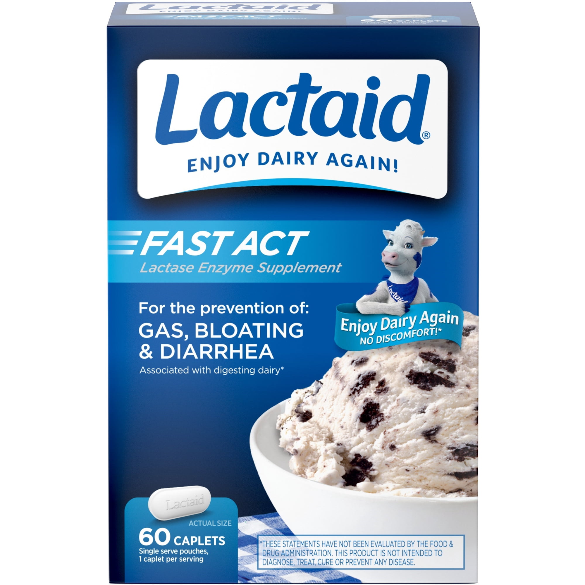 LACTAID Fast Act 60 ea (Pack of 6)