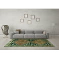 thumbnail image 3 of Ahgly Company Indoor Rectangle Persian Turquoise Blue Traditional Area Rugs, 8' x 10', 3 of 4