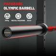 thumbnail image 2 of ROALW Olympic Barbell, 2-inch Weight Bar for Strength Training. 7ft Olympic Bar, 1000lb Plus Capacity, Chrome/Zinc Plating, knurled Grip for Bench Press Deadlift Squat, Red, 2 of 8