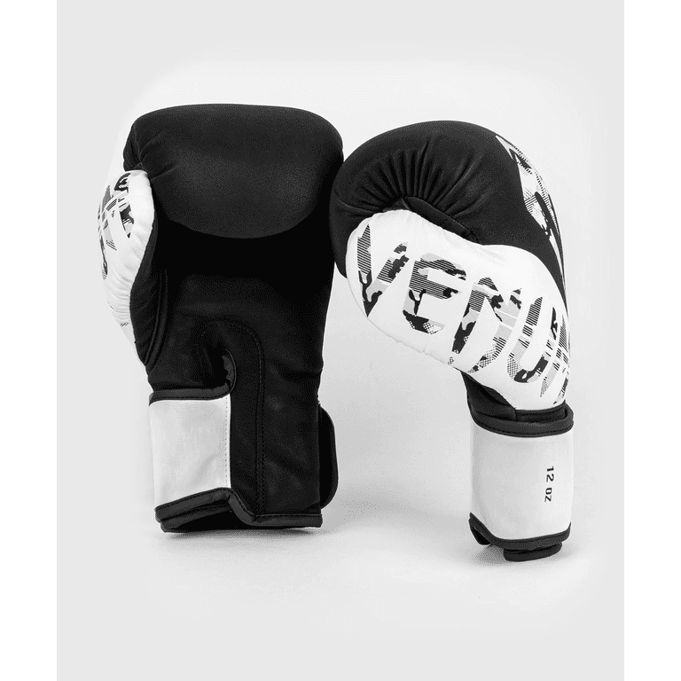 Venum Legacy Hook and Loop Boxing Gloves - 16 oz. - Black/White 