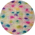 thumbnail image 1 of Ahgly Company Indoor Round Contemporary Tulip Pink Abstract Area Rugs, 7' Round, 1 of 6