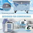 thumbnail image 5 of Caynel 1765 CFM 3-Speed Battery Evaporative Air Cooler for 300 sq ft, White, 5 of 9