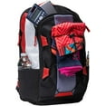 thumbnail image 3 of Case-It The Classic Laptop Backpack, W/Bungee Cord Detail, Black/Red (BKP-503-Black/Red), 3 of 4