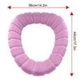 thumbnail image 3 of Openpig Thicker Bathroom Toilet Seat Cover Pads- Soft Warmer Toilet Seat Cushion Cover Stretchable Washable Fiber Cloth, Easy Installation Comfortable Toilet Lid Seat Cove, 3 of 6