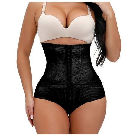 

Follure Ladies casual underwear bra Women Butt Lifter Body Shaper Waist Control Panties High Waist Girdle Panties Black M