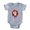 Heather Grey, variant on CafePress - Heart Splat - Cute Infant Baby Football Bodysuit