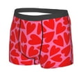 thumbnail image 2 of Kll Red Love Heart Men'S Cotton Boxer Briefs Underwear-Medium, 2 of 9
