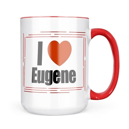 

Neonblond I Love Eugene region: Oregon United States Mug gift for Coffee Tea lovers