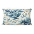 thumbnail image 3 of Designart "Patterns Of Tranquility I" Floral Printed Throw Pillow, 3 of 5