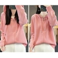 thumbnail image 2 of Women's Knit Cardigan With Hood Oversized Casual Sweater Soft Comfortable Long Sleeve Cozy Pullover For Fall Winter Cardigan Sweaters for Women, 2 of 2