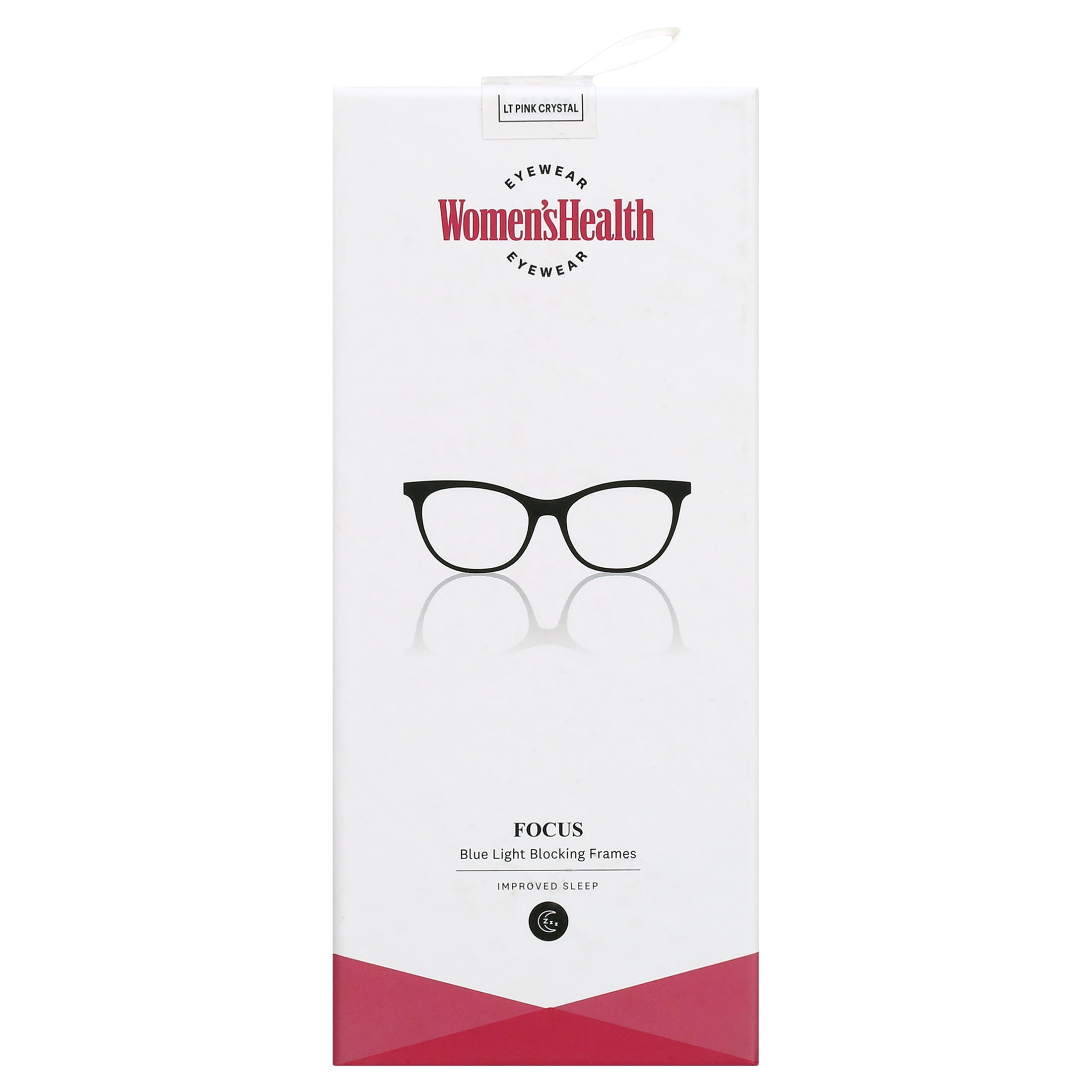 (2 pack) Women's Health Focus Blue Light Blocking Glasses for Computer UV and Gaming Protection by DIFF Eyewear Light Pink Crystal