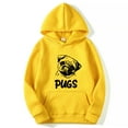 thumbnail image 4 of Chandail Imprimé Hip hop pug pour Hommes et Femmes (Blanc, 2TG), 4 of 10