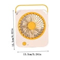 thumbnail image 3 of USB Desktop Fan High Wind Power Portable Mini Fan Quiet Personal Cooling for Office Home Travel by PALIFEUR, 3 of 7