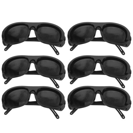 AURARMLET 6Pcs Protective Glasses Black Welding Goggles For Brazing UV Protection Durable Materials Back to School
