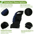 thumbnail image 4 of Mangos de agarre para barra de rodillo para Jeep Wrangler 1955-2023, soporte de mango de nylon azul, 4 piezas, 4 of 6