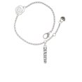thumbnail image 2 of Delight Jewelry Silvertone Marines Silver-tone Rose Link Chain Bracelet, 6.25"+1.75" Extender, 2 of 4