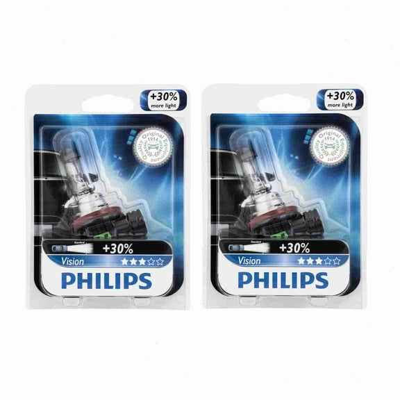 2 pc Philips H11PRB1 Vision Headlight Bulbs compatible with H11XV