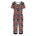 thumbnail image 4 of Weiqiqre Womens Two Piece Sets Summer Short Sleeve Shirt and Capri Pants Sleepwear Pjs Sets with Pockets, 4 of 5