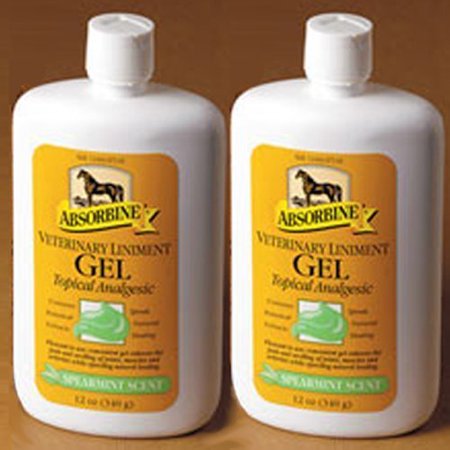 Veterinary Horse Liniment - Absorbine Veterinary Liniment Gel, 12-Ounce (2 pk)