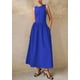 thumbnail image 3 of Vestido Maxi PRETTYGARDEN Azul Sin Mangas Patchwork XXL, 3 of 8