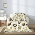 thumbnail image 2 of Throw Blanket for Couch Sofa and Bed, Cartoon Cute Chickens Super Soft Plush Throw Blanket, Fuzzy Cuteness Comfy Warm Washable Flannel Blanket & Throws for All Season 60"x50", 2 of 5