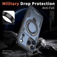 thumbnail image 3 of MYKOMI Magnetic Case for iPhone 17 Pro Max,Military Grade Protection Heavy Duty Shockproof with Rotating Ring Kickstand Case Cover for iPhone 17 Pro Max, 3 of 6