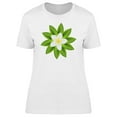 thumbnail image 1 of White Tropical Flower On Leave Tee Women's -Image by Shutterstock, 1 of 1
