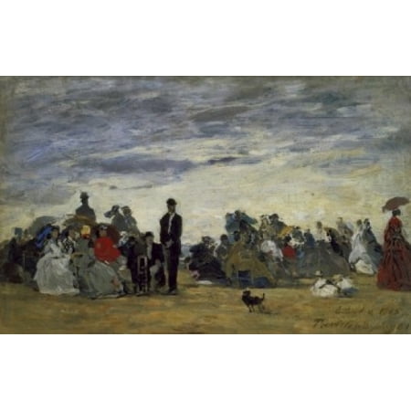 The Beach At Trouville La Plage A Trouville 1864 Eugene Louis Boudin 1824 1898french Oil On Canvas Musee Dorsay Paris Canvas Art Eugene Louis