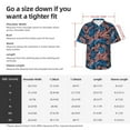 thumbnail image 6 of Lsque Tropical Leaves pattern Hawaiian Shirt for Men, Unisex Summer Beach Casual Short Sleeve Button Down Shirts-X-Large, 6 of 9