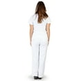 thumbnail image 2 of Ultrasoft Scrubs Womens Premium Junior Fit Adult Female Scrub Sets White 2XL, 2 of 3