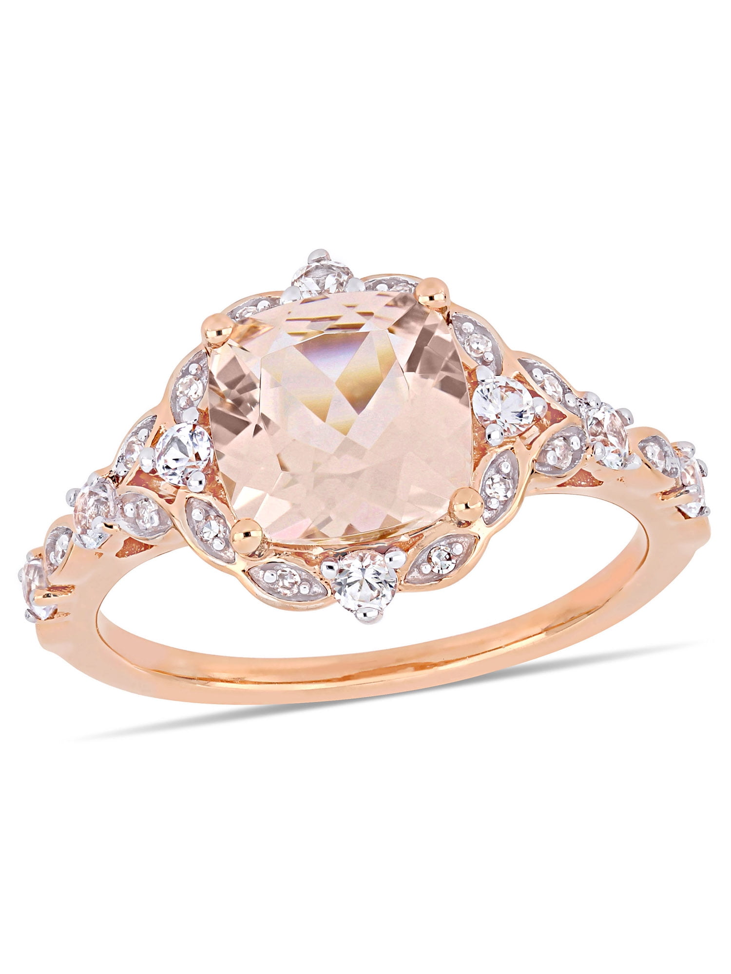 Rose gold and white sapphire rings hd 5870
