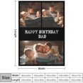 thumbnail image 4 of Personalised Blankets for Adults, Personalised Photo Blankets, Custom Blanket with Pictures, Personalised Gifts for Women Men, Personalised Birthday Gifts for Best Friends, 4 of 6