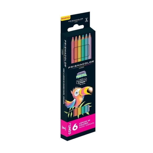 Crayons de Couleur Prismacolor Junior 6 Pastel 4,0 mm