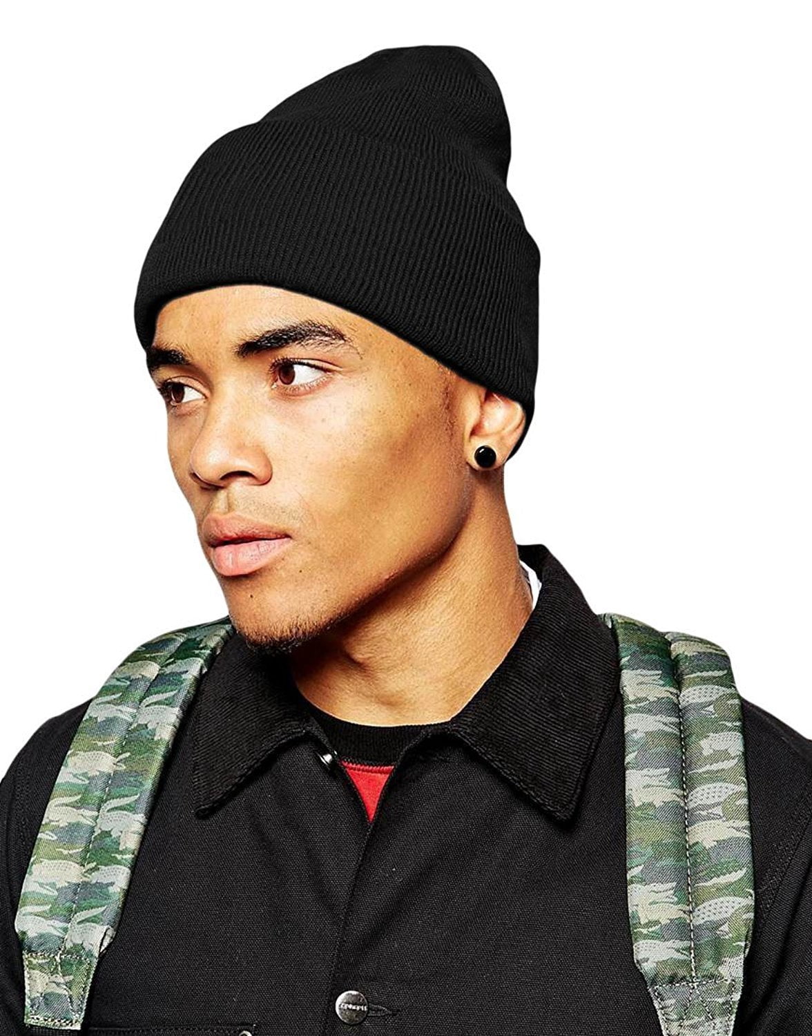 ToBeInStyle Men's Double Layered Winter Warm Basic Beanie Pack of 6