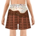 thumbnail image 5 of joogoo Chocolate Ice Cream Boys Swim Trunks Beach Swimsuit Shorts Boxer 9-11Y, 5 of 8