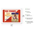 thumbnail image 2 of Okanogan Valley Washington Apples - Red Winner Brand - Vintage Fruit Crate Label c.1940s - Bamboo Fine Art 290gsm Paper Print (Unframed) 18x24in, 2 of 4