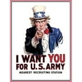 thumbnail image 2 of Uncle Sam vintage war poster Poster Print, 2 of 2