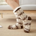 thumbnail image 5 of EQWLJWE Christmas Women Cotton Socks Print Thicker Anti-slip Floor Socks Carpet Socks Women's Socks Holiday Clearance, 5 of 7