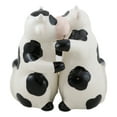 thumbnail image 4 of Ceramic Bovine Love Holstein Cows Couple Dancing Salt And Pepper Shakers Set, 4 of 10
