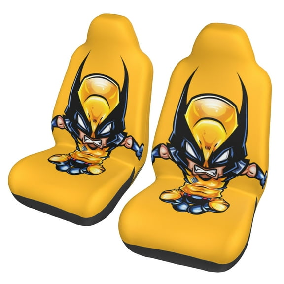 Wolverine Car Seat Covers Set 2Pcs, Front Seat Covers for Car Truck Sedan SUV Auto, Universal Fit Vehicle Enterior Bucket Seat Protector Car Accessories