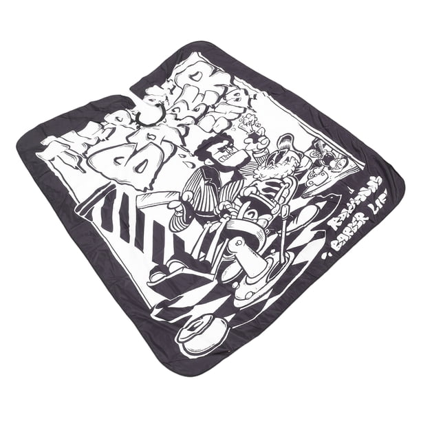 Capa De Tela Para Peluquería, Delantal De Peluquero Con Patrón De Dibujos Animados, Profesional A Prueba De Agua Para Afeitarse, Teñir El Cabello Y Peinar