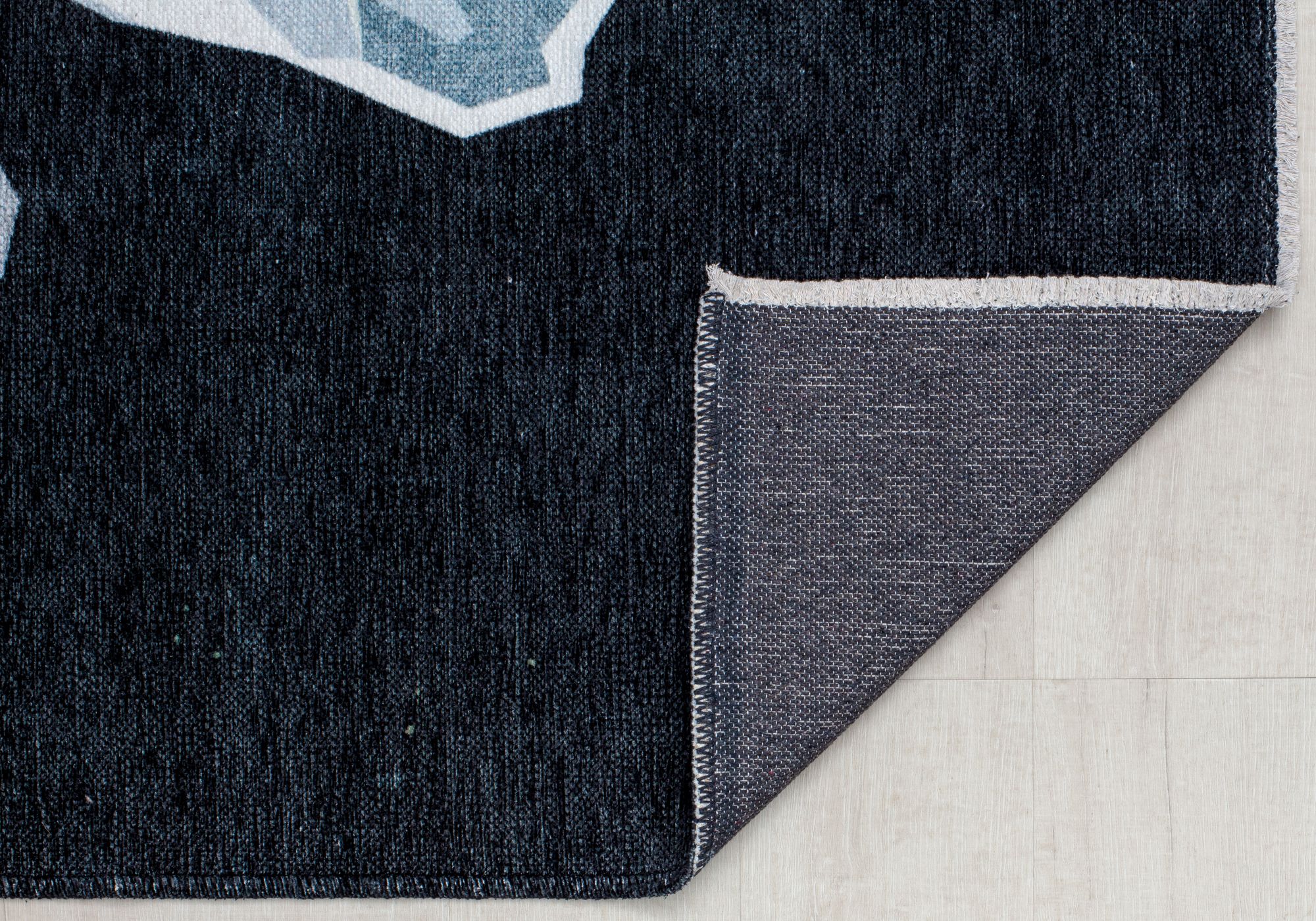 Elizabeth Sutton MI35D Twilight Dahlia Floral Modern Black Area Rug, 7'10"X10'0"