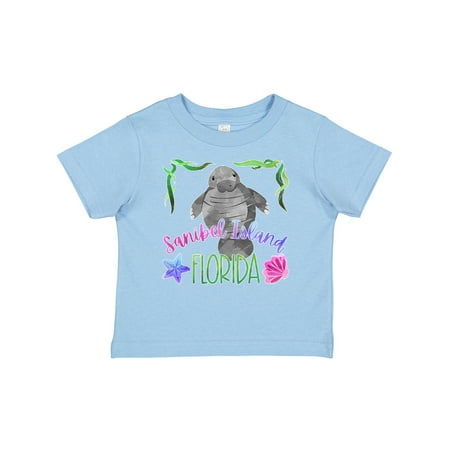 

Inktastic Sanibel Island Florida Cute Swimming Manatee Gift Baby Boy or Baby Girl T-Shirt