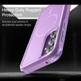 thumbnail image 4 of baomifa-Case for Samsung Galaxy S23 FE 6.4-Inch, Compatible with MagSafe Accessories, Dual-Layer Heavy Duty Rugged Protection Shockproof Phone Magnetic Cover (Light Purple), 4 of 4