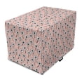 thumbnail image 1 of Flowers Dog Crate Cover, Randomly Arranged Chamomile Floral Motifs Tender Elements Design, Easy to Use Pet Kennel Cover for Medium Large Dogs, 35" x 23" x 27", Blush Purpleblue, by Ambesonne, 1 of 6