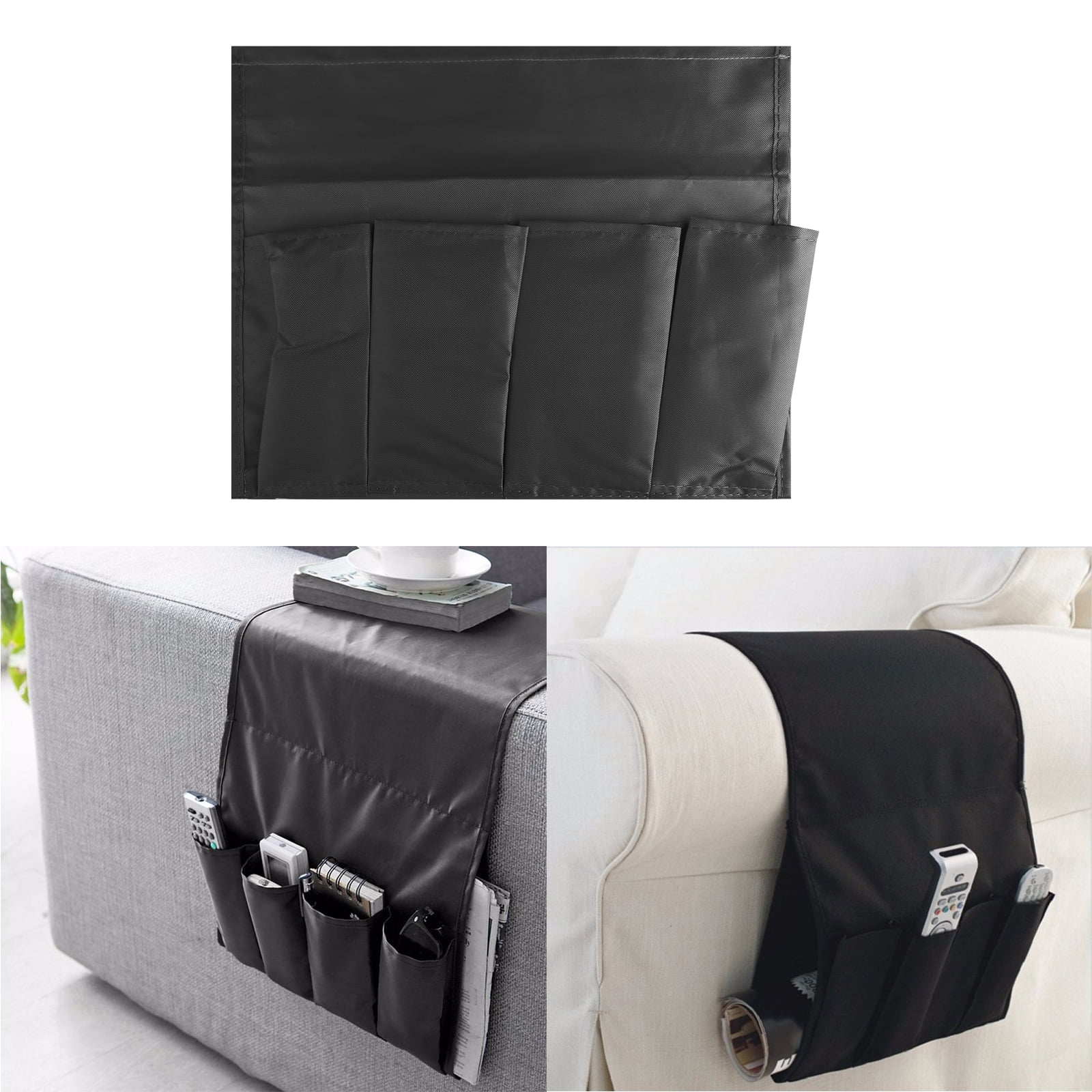 Sofa Arm Rest Storage Bag Armrest Organizer Couch Chair Durable Non Organizer Couch Chair Durable Non Woven And Super Soft Pongee Fabric Organiser For Tv Remote Control Book Newspaper Phone Holder Storage Bag