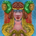 thumbnail image 2 of Green, Howie 20x20 Gold Ornate Wood Framed with Double Matting Museum Art Print Titled - Goddess, 2 of 4